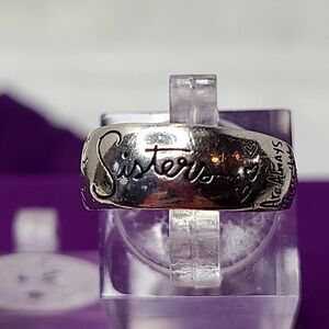 Sisters Graffti Sterling Silver Band